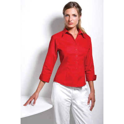 Image of Kustom Kit Ladies Three Quarter Sleeve Premium Shirt