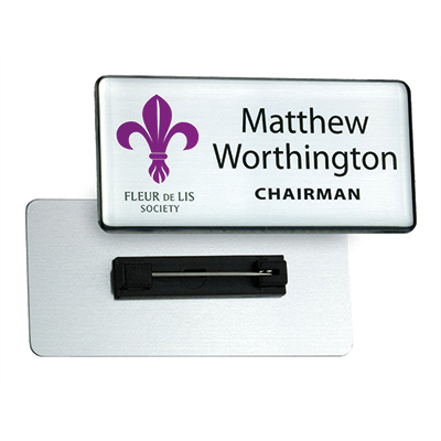 Image of Digitally Printed Metal Name Badges